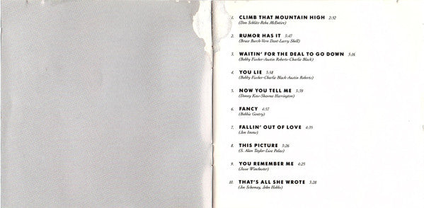 Reba McEntire : Rumor Has It (CD, Album, Club)