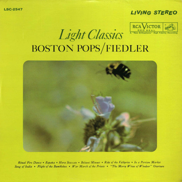 Boston Pops Orchestra / Arthur Fiedler : Light Classics (LP, Album, RE)