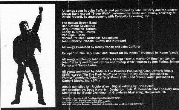 John Cafferty And The Beaver Brown Band : Eddie And The Cruisers: The Unreleased Tapes (Cass, Album)