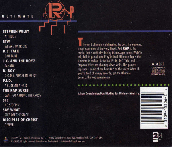 Various : Ultimate Rap  (CD, Album, Comp, RP)