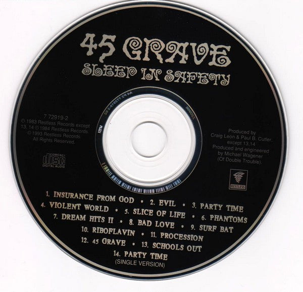 45 Grave : Sleep In Safety (CD, Album, RE, RM)