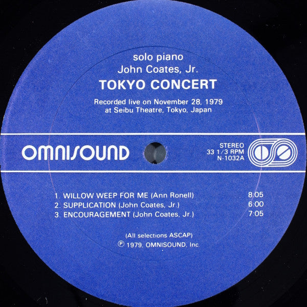 John Coates, Jr - Tokyo Concert (LP) (VG) - Endless Media