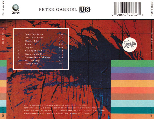 Peter Gabriel : Us (CD, Album)
