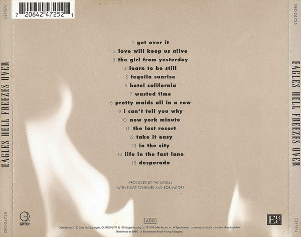 Eagles : Hell Freezes Over (CD, Album)