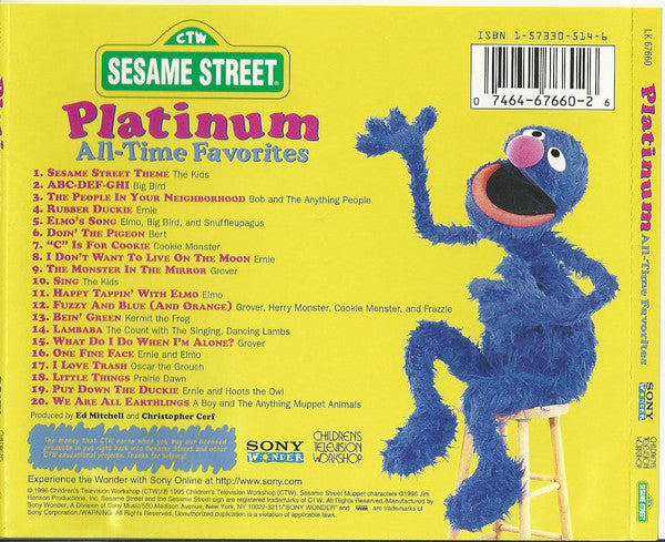 Sesame Street : Platinum All-Time Favorites (CD, Comp, RE, Pit)