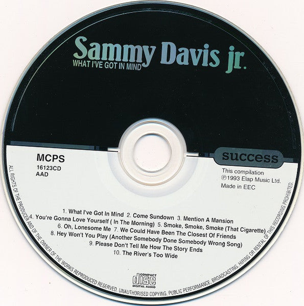 Sammy Davis Jr. : What I've Got In Mind (CD, Album, RE)