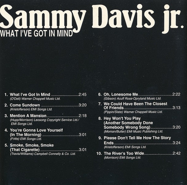 Sammy Davis Jr. : What I've Got In Mind (CD, Album, RE)