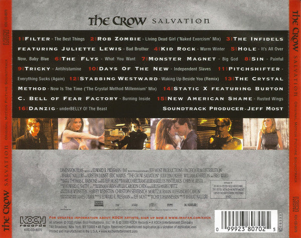 Various : The Crow: Salvation (Original Motion Picture Soundtrack) (CD, Comp)