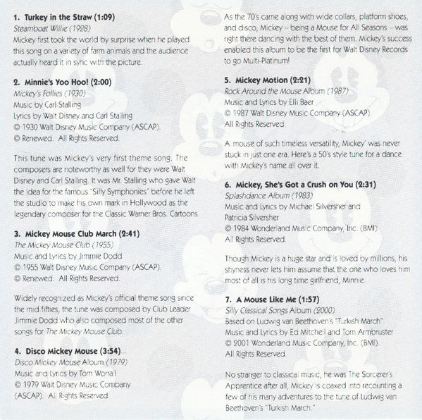 Various : Hallmark Celebrates 75 Years With Mickey (CD, Comp)