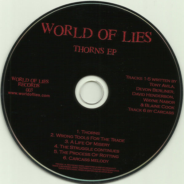 World Of Lies : Thorns (CD, EP)