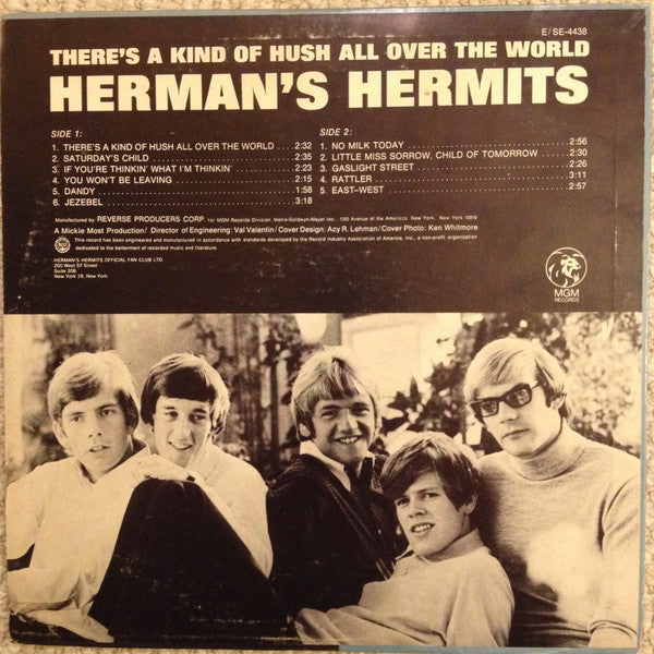 Herman's Hermits : There's A Kind Of Hush All Over The World (LP, Album)