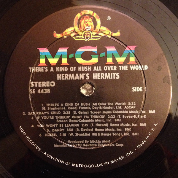 Herman's Hermits : There's A Kind Of Hush All Over The World (LP, Album)