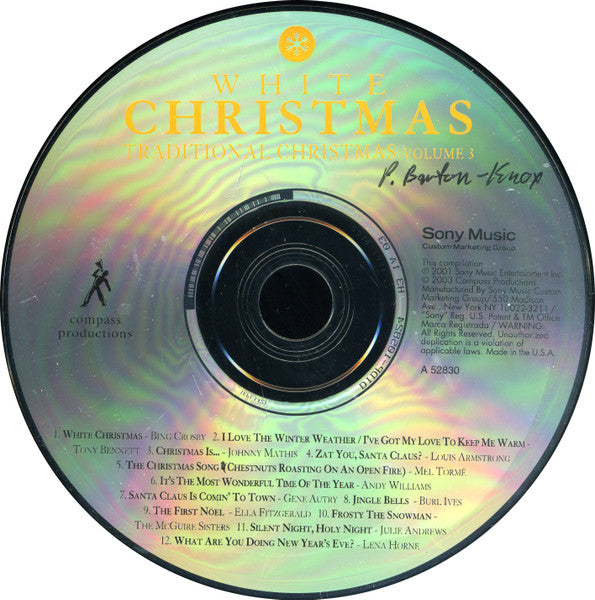 Various : White Christmas: Traditional Christmas Volume Three (CD, Comp)