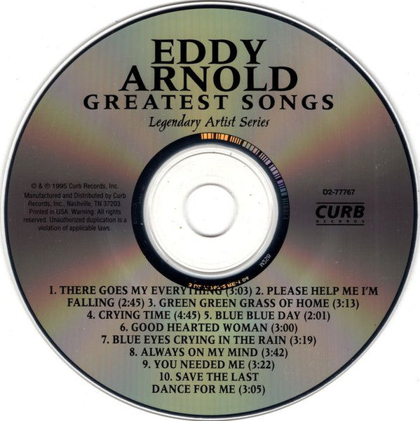Eddy Arnold : Greatest Songs (CD, Comp)