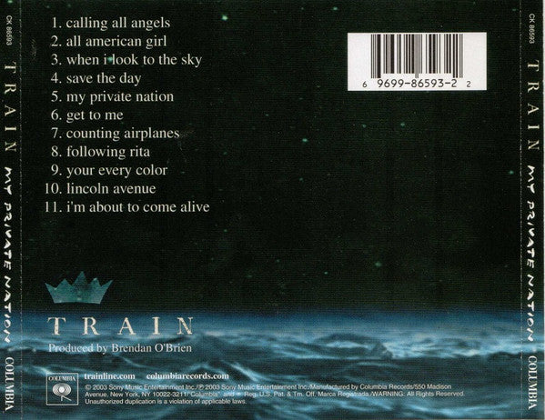 Train (2) : My Private Nation (CD, Album)