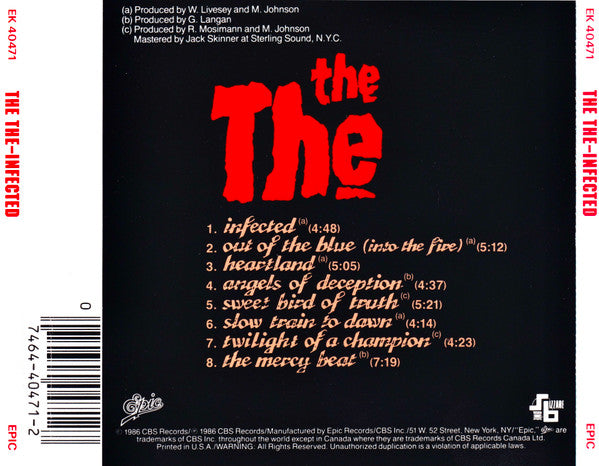 The The - Infected (CD) (VG) - Endless Media