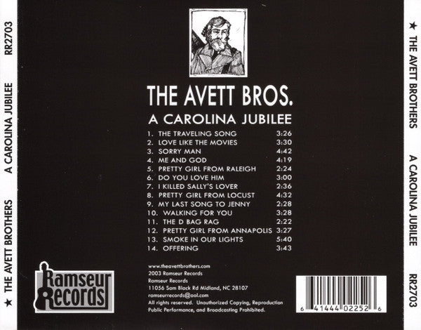 The Avett Brothers : A Carolina Jubilee (CD, Album)