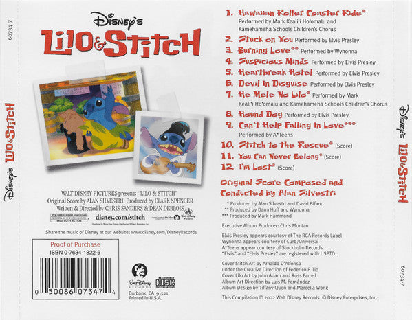 Various : Disney's Lilo & Stitch (CD, Album, RE)