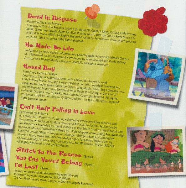 Various : Disney's Lilo & Stitch (CD, Album, RE)