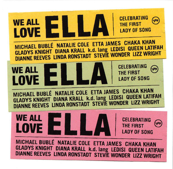 Various : We All Love Ella (Celebrating The First Lady Of Song) (CD, Album)