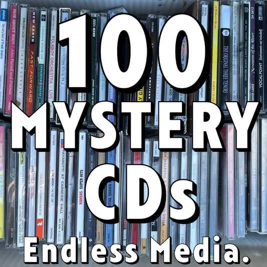 100 Random Mystery CD Album EP LP Single Bundle Lot Box Grab Bag Surprise - Endless Media