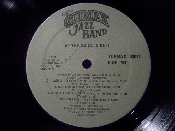 Climax Jazz Band : At The Chick'n Deli (LP, Album)