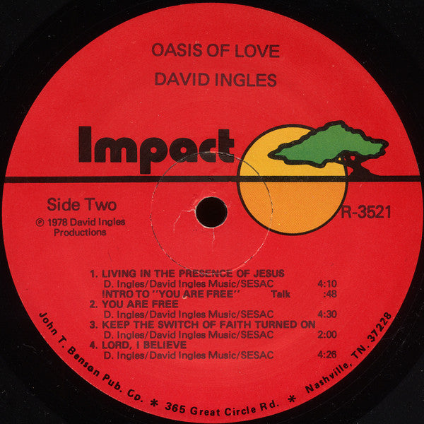 David Ingles (2) : Oasis Of Love (LP, Album)