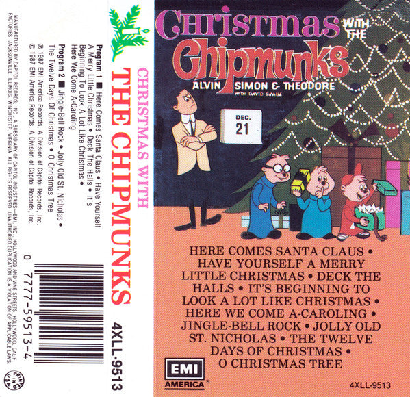 The Chipmunks : Christmas With The Chipmunks (Cass, Comp)