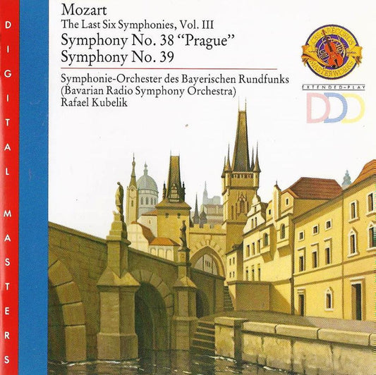 Wolfgang Amadeus Mozart, Rafael Kubelik, Symphonie-Orchester Des Bayerischen Rundfunks : Symphony No. 38 "Prague" - Symphonie No. 39 (CD, Album, RE)