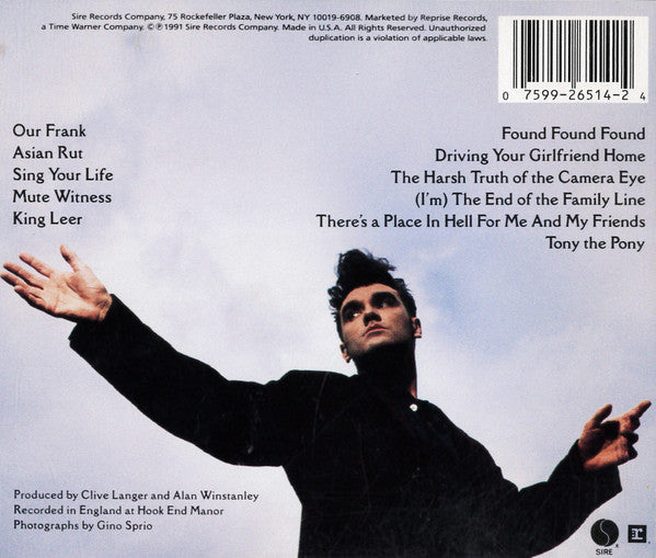 Morrissey : Kill Uncle (CD, Album, ARC)