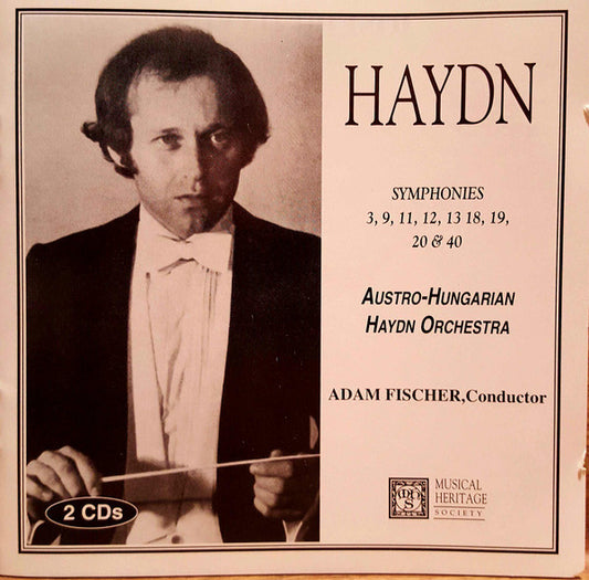 Joseph Haydn, Austro-Hungarian Haydn Orchestra, Adam Fischer  - Symphonies 3, 9, 11, 12, 13, 18, 19, 20 & 40 (2xCD) (VG+) - Endless Media