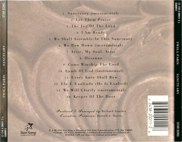 Twila Paris : Sanctuary (CD, Album)