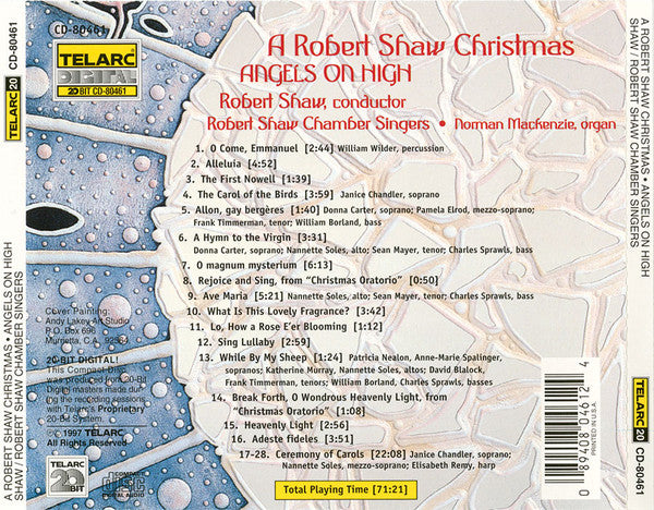Robert Shaw / Robert Shaw Chamber Singers : A Robert Shaw Christmas • Angels On High (CD, Album)