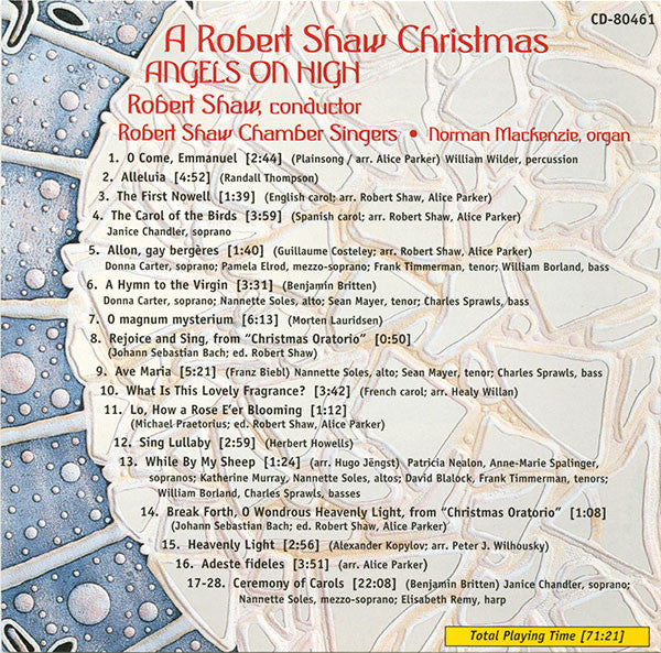 Robert Shaw / Robert Shaw Chamber Singers : A Robert Shaw Christmas • Angels On High (CD, Album)