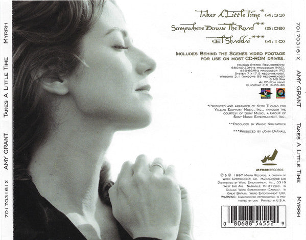 Amy Grant : Takes A Little Time (CD, Maxi, Enh)