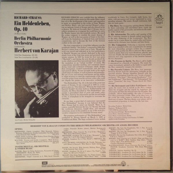 Richard Strauss - Berliner Philharmoniker, Herbert von Karajan : Ein Heldenleben (LP, Album)
