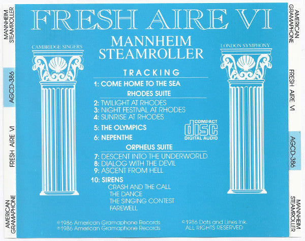 Mannheim Steamroller : Fresh Aire VI (CD, Album)