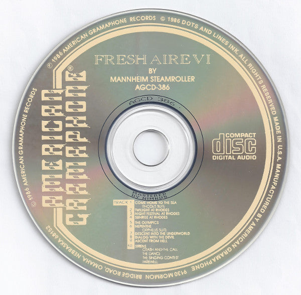 Mannheim Steamroller : Fresh Aire VI (CD, Album)