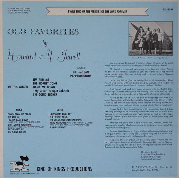 Howard Jewell : Down From His Glory (LP, Album)