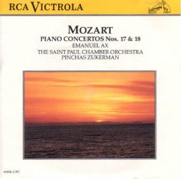 Wolfgang Amadeus Mozart, Emanuel Ax, The Saint Paul Chamber Orchestra, Pinchas Zukerman : Piano Concertos Nos. 17 & 18 (CD, Album)