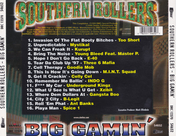 Various : Southern Rollers - Big Gamin' (CD, Comp)
