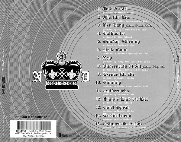 No Doubt : The Singles 1992 - 2003 (CD, Comp, Club, UML)