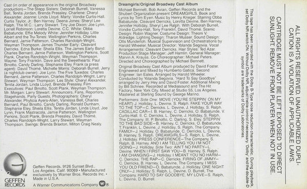 "Dreamgirls" Original Broadway Cast : Dreamgirls Original Broadway Cast Album (Cass, Album)