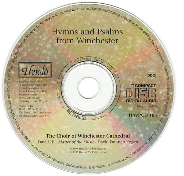 Winchester Cathedral Choir : Hymns And Psalms From Winchester (CD)