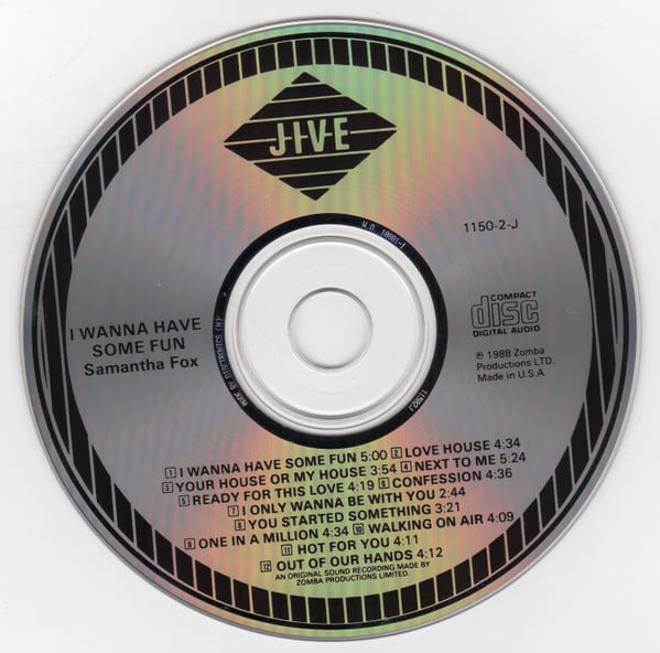 Samantha Fox : I Wanna Have Some Fun (CD, Album)