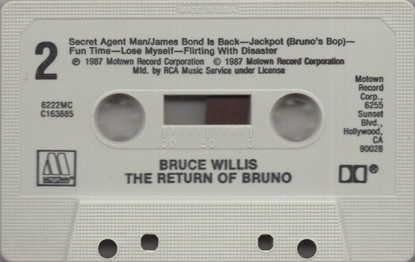Bruce Willis : The Return Of Bruno (Cass, Album, Club, Dol)