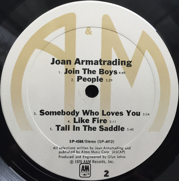 Joan Armatrading : Joan Armatrading (LP, Album, Mon)
