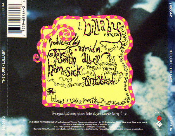 The Cure : Lullaby (CD, Maxi, Ltd)
