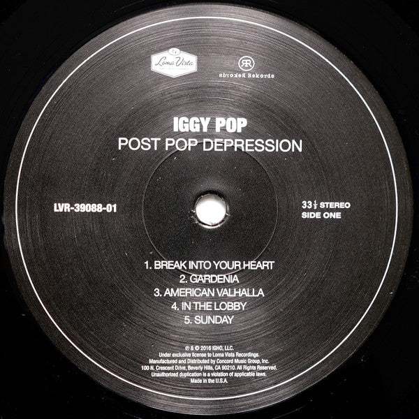 Iggy Pop : Post Pop Depression (LP, Album)