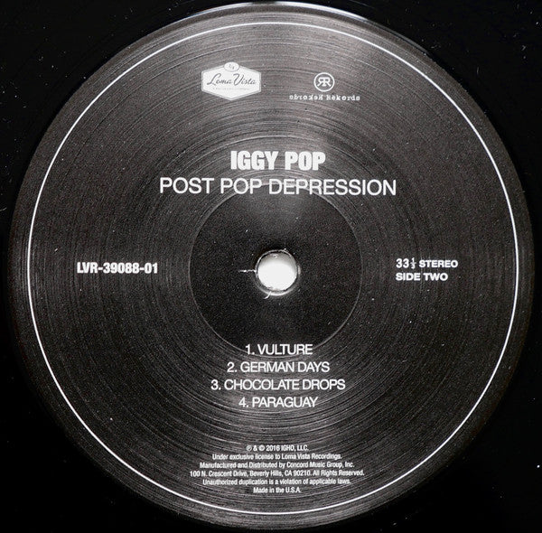 Iggy Pop : Post Pop Depression (LP, Album)